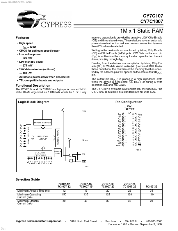 CY7C1007