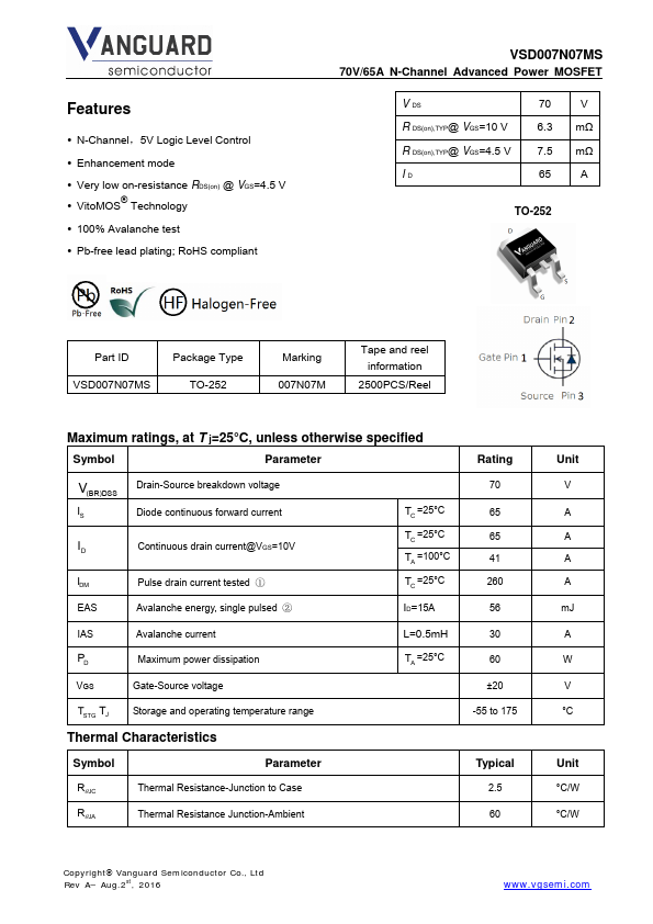 VSD007N07MS