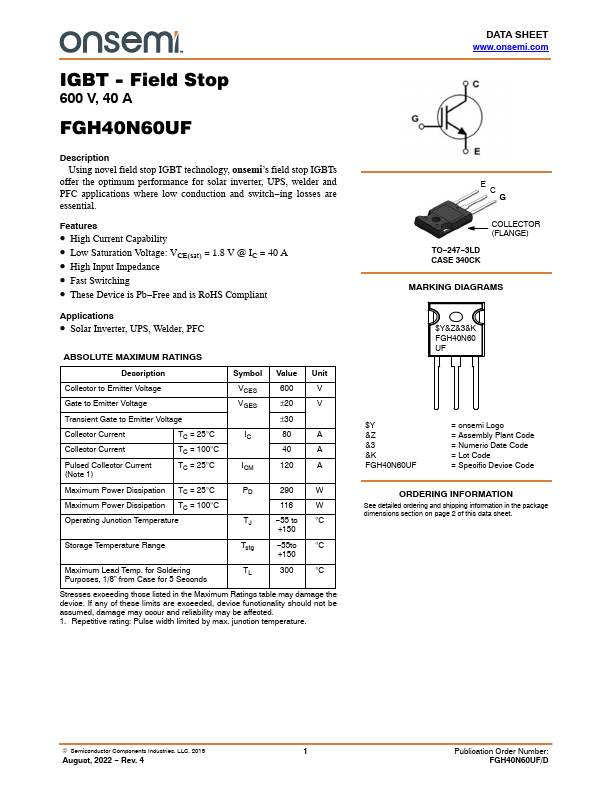 FGH40N60UF