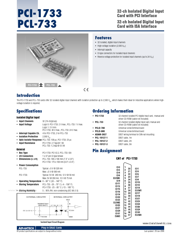 PCI-1733