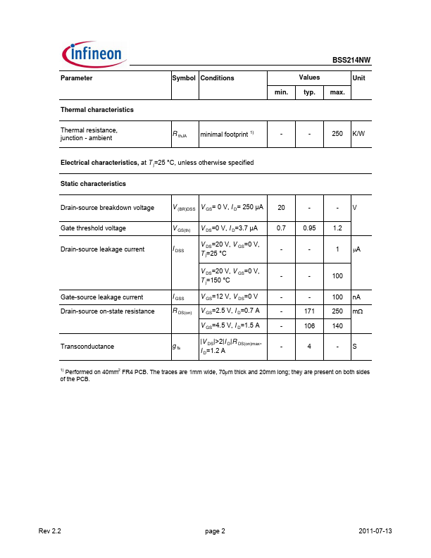 BSS214NW