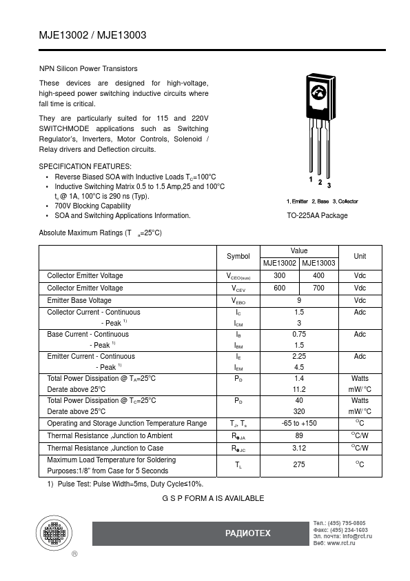 MJE13002