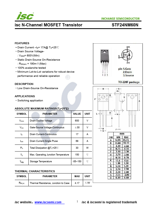 STF24NM60N