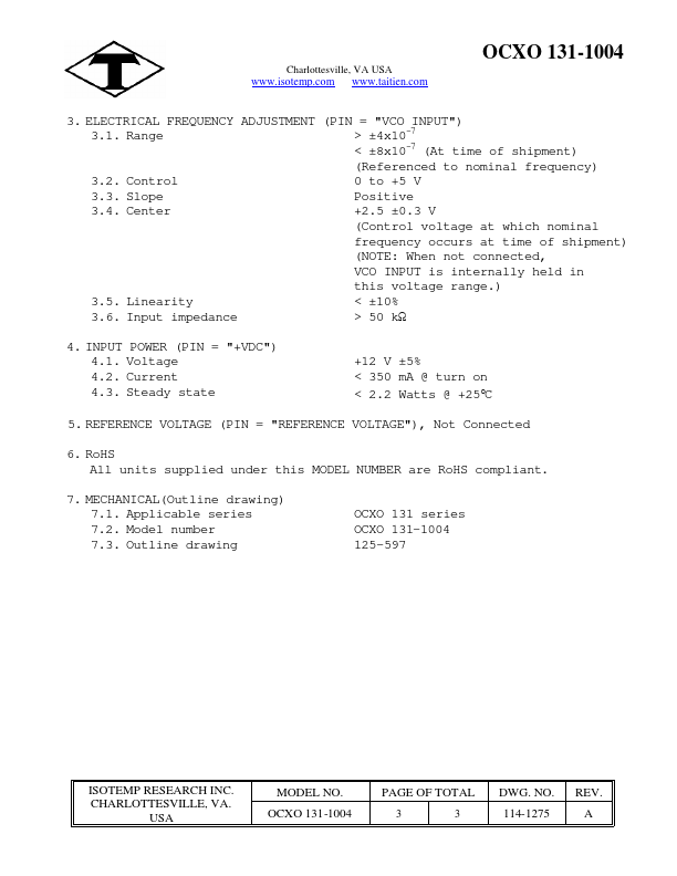 OCXO131-1004