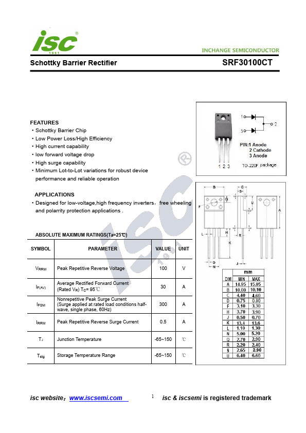 SRF30100CT