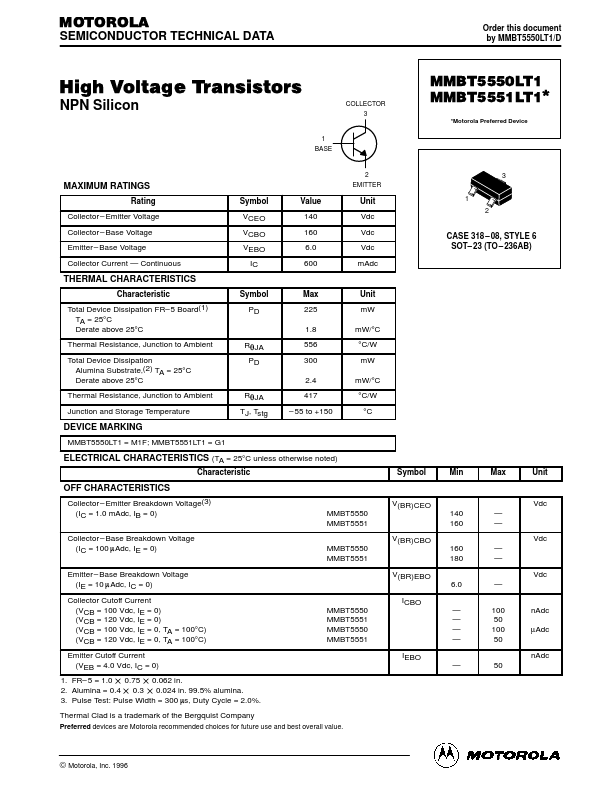 MMBT5551LT1