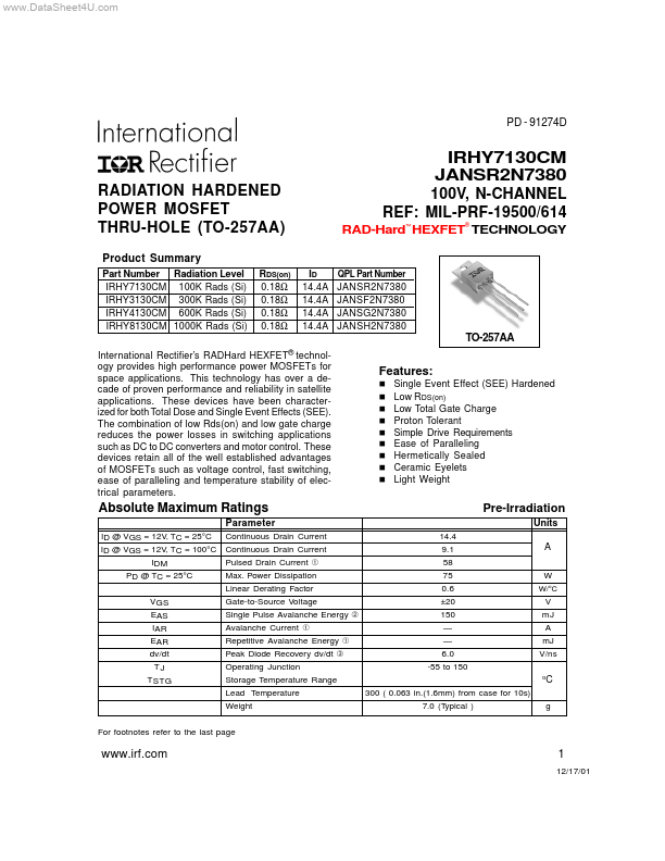 IRHY4130CM