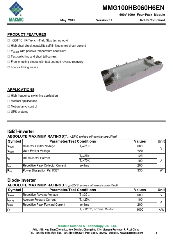 MMG100HB060H6EN