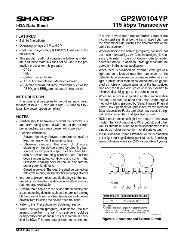 GP2W0104YP