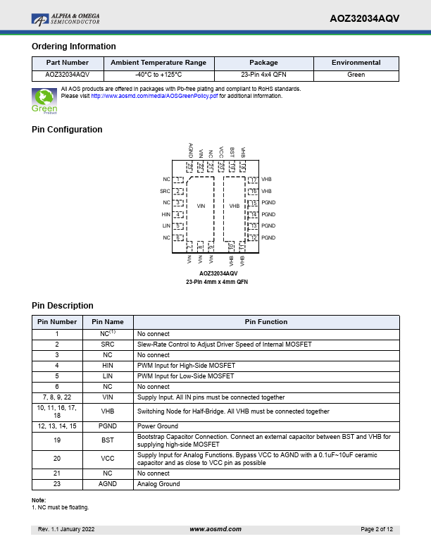 AOZ32034AQV