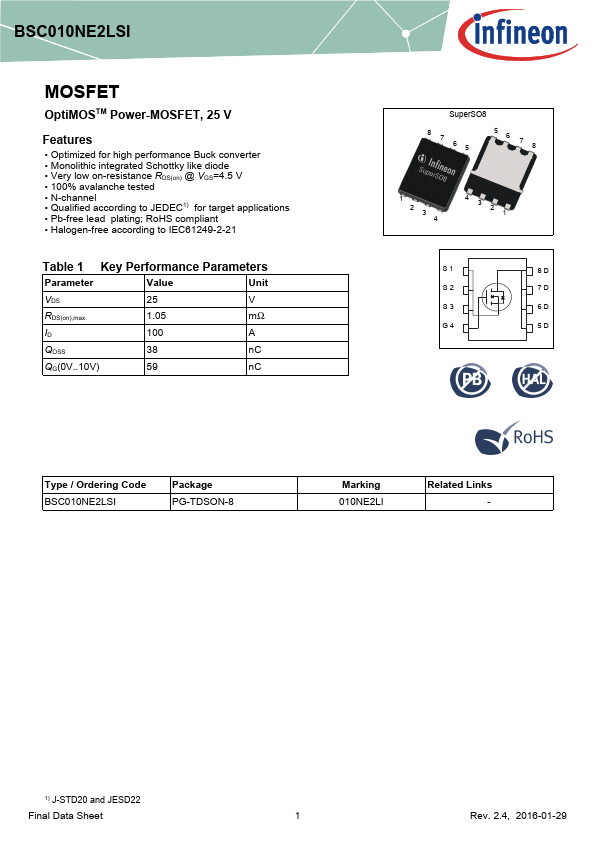 BSC010NE2LSI