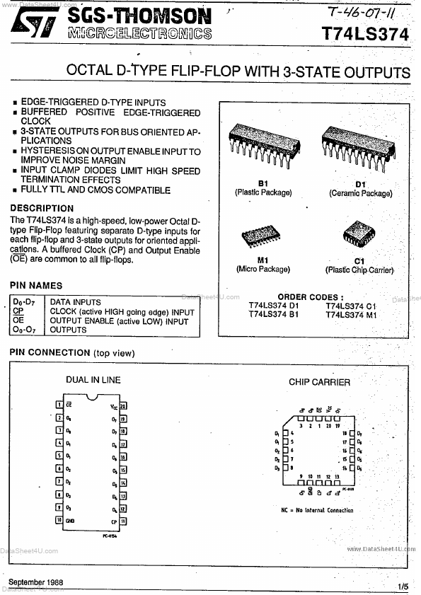 T74LS374