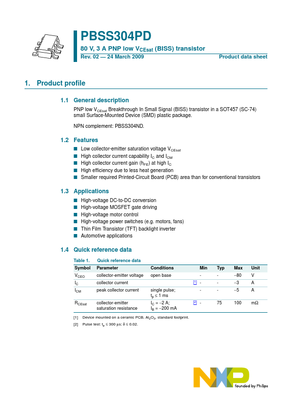 PBSS304PD