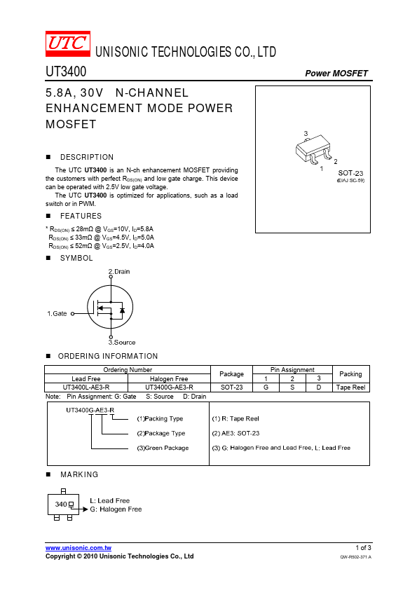 UT3400