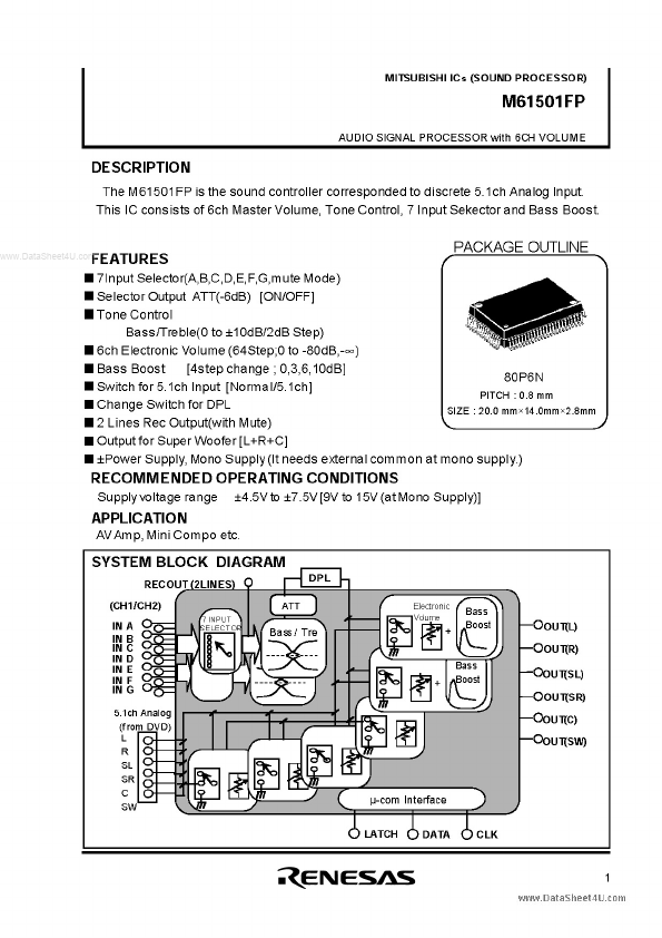 M61501FP