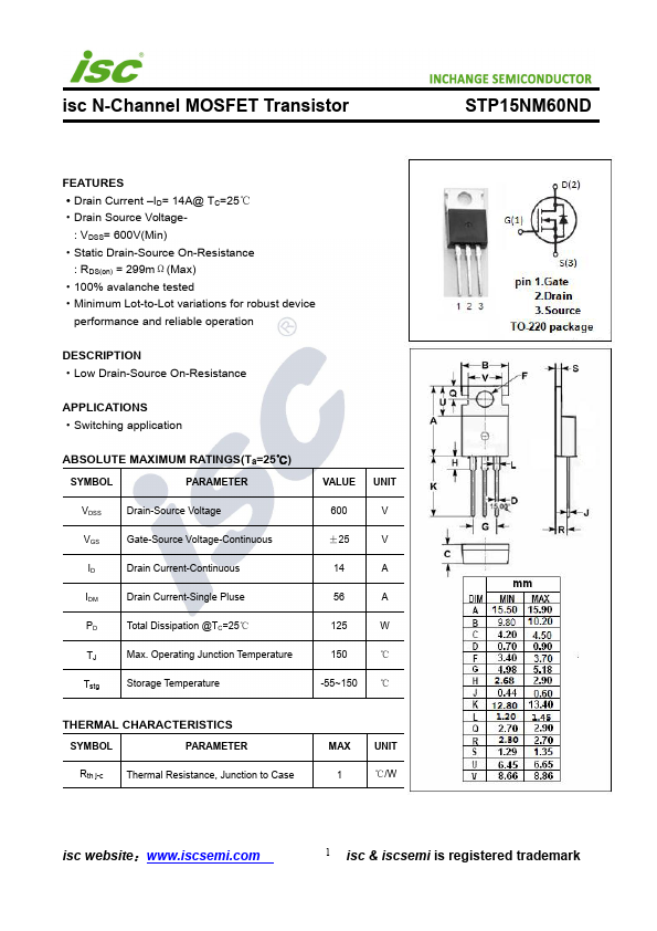 STP15NM60ND