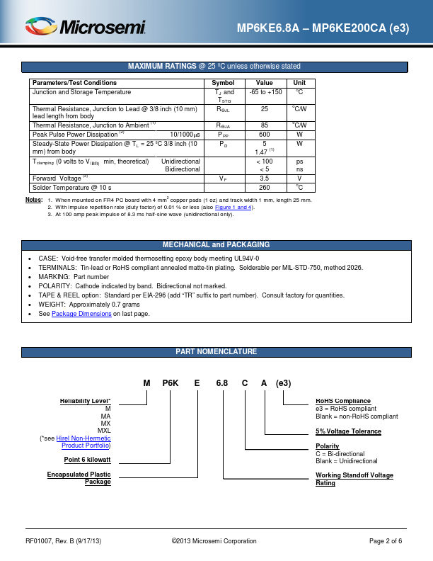 MP6KE180A