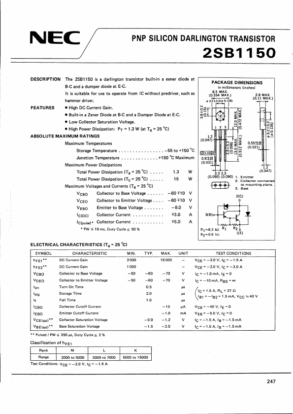 2SB1150