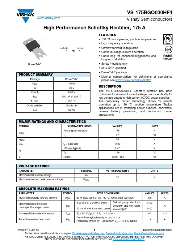 VS-175BGQ030HF4