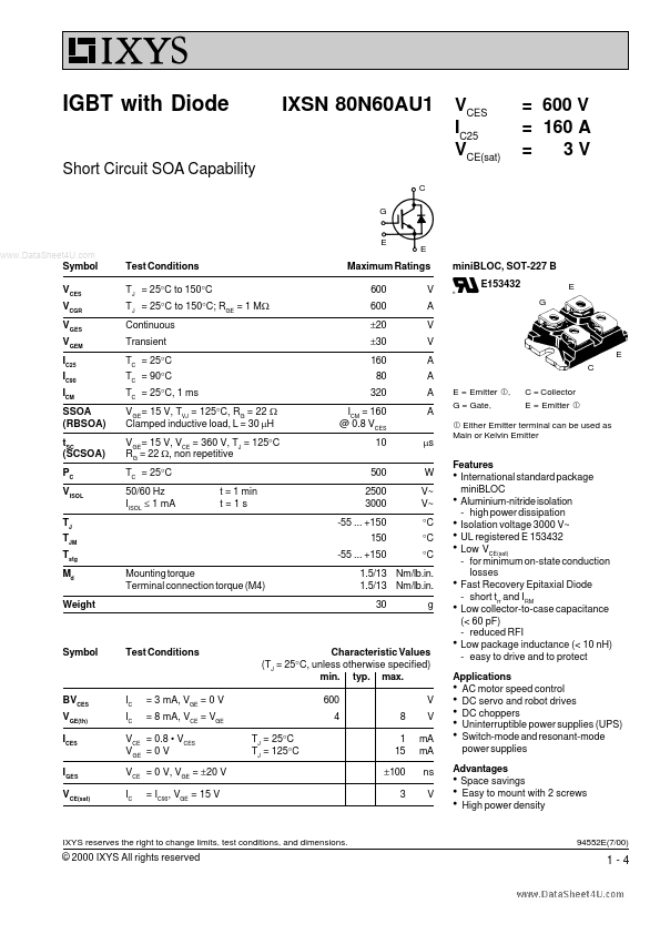 IXSN80N60AU1