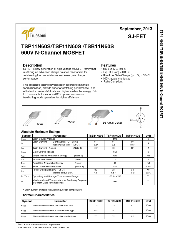 TSB11N60S