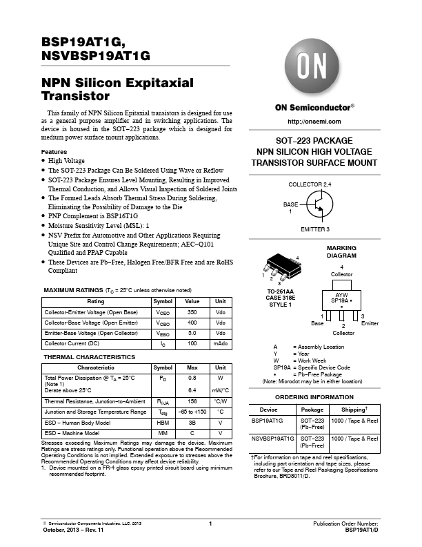 BSP19AT1G