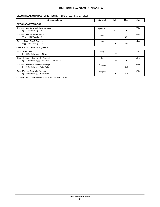 BSP19AT1G