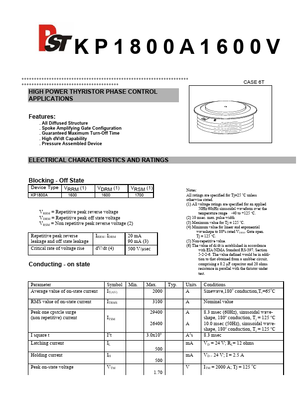 KP1800A1600V