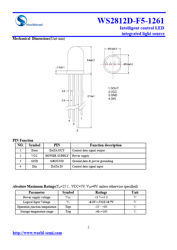 WS2812D-F5-1261