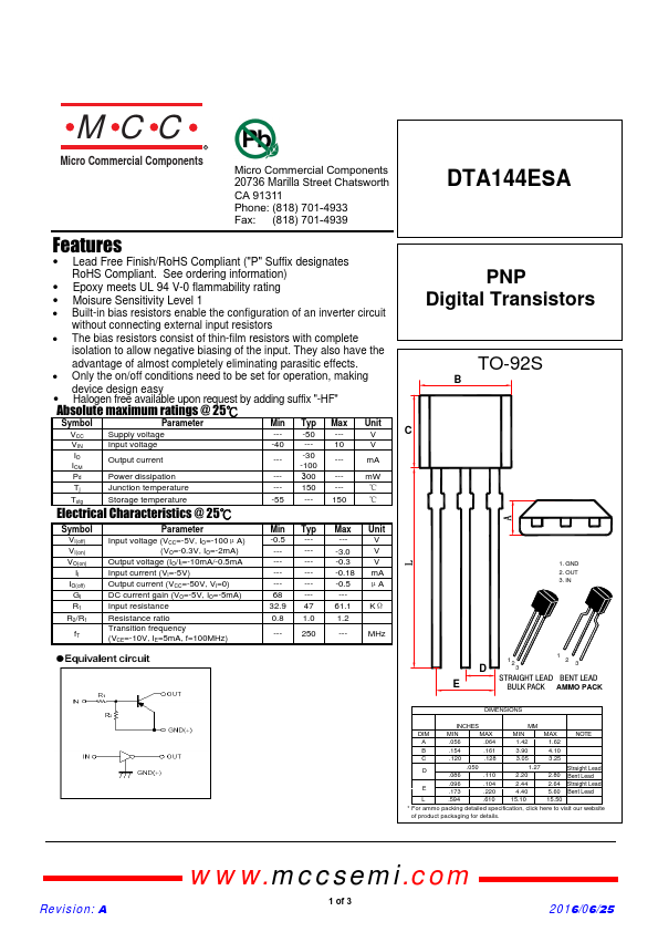 DTA144ESA