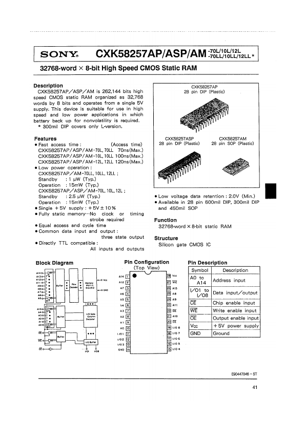 CXK58257ASP