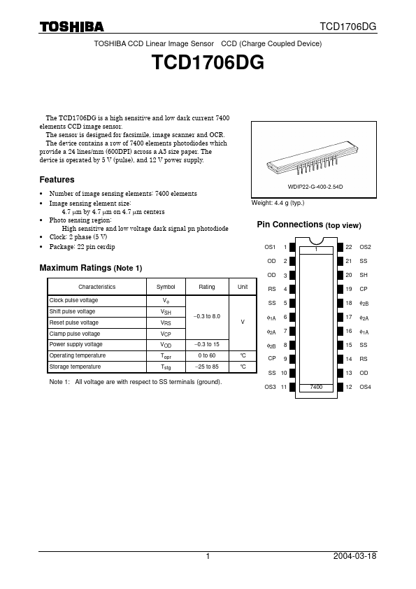 TCD1706DG