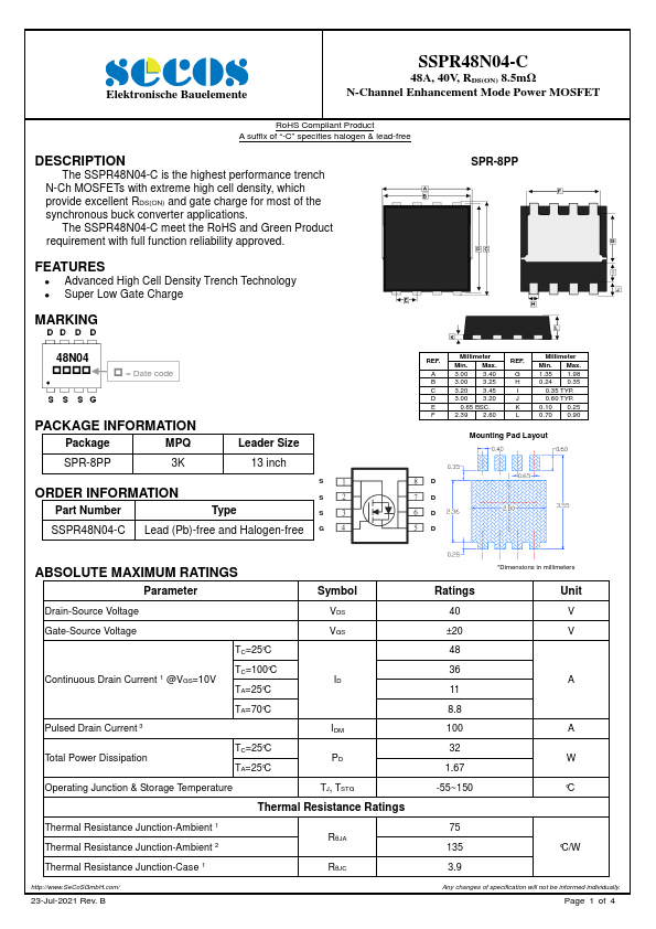 SSPR48N04-C