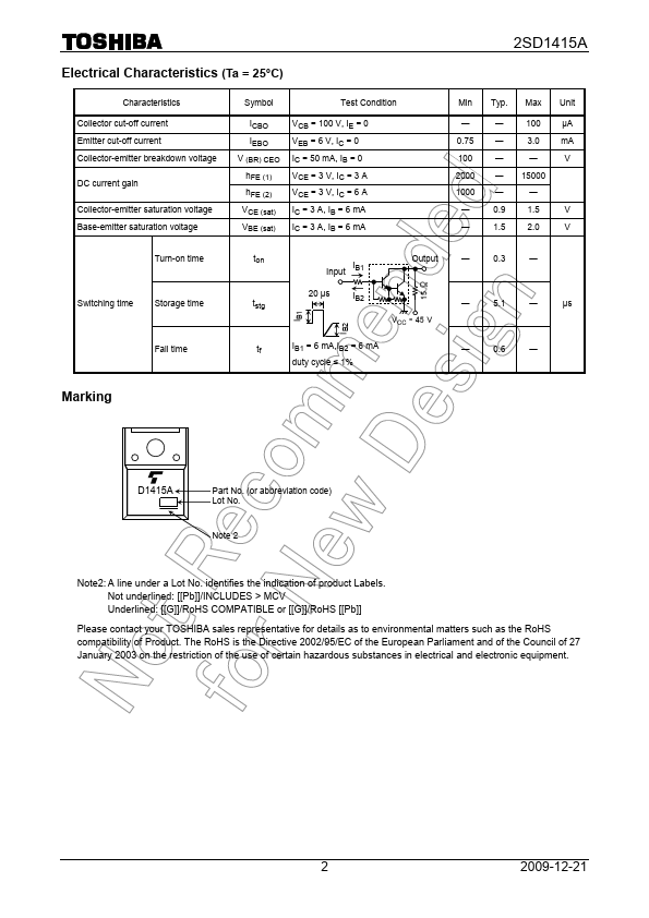 2SD1415A