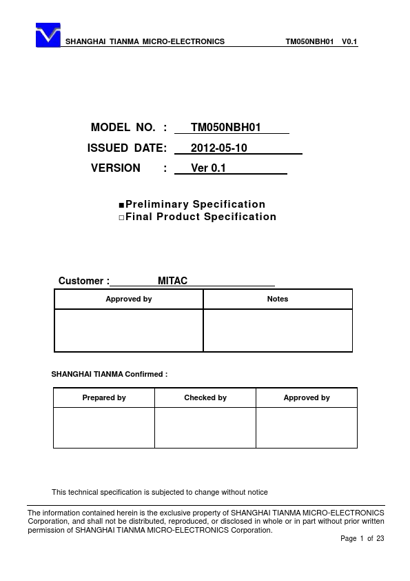 TM050NBH01