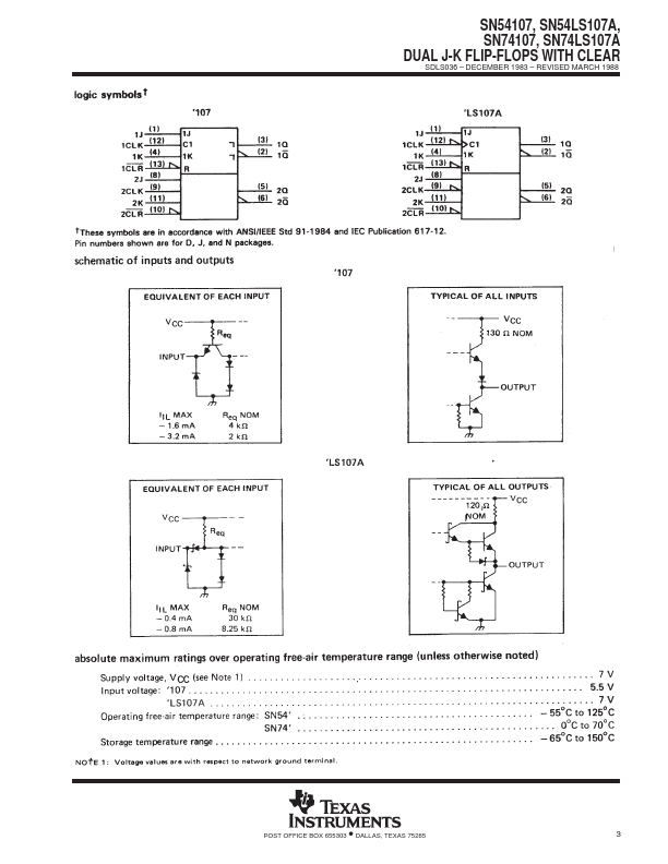 SN54LS107A