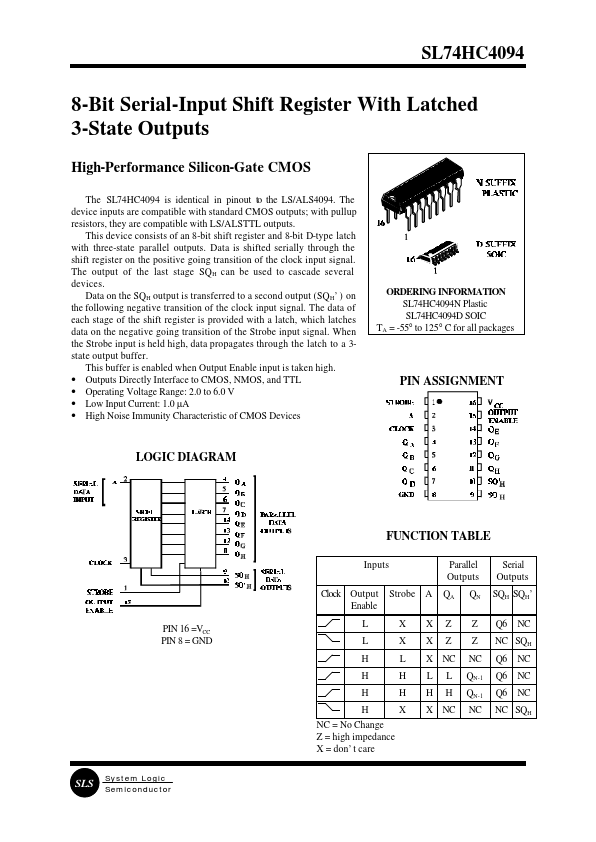 SL74HC4094