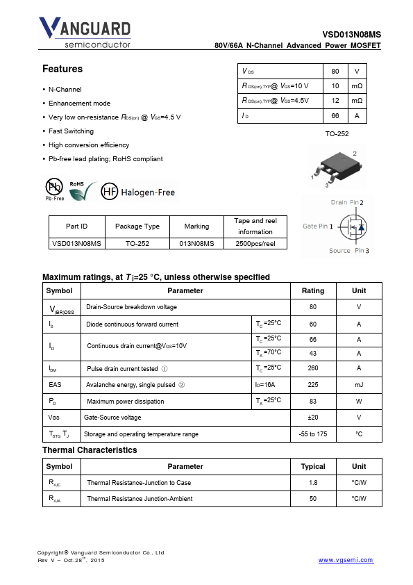 VSD013N08MS