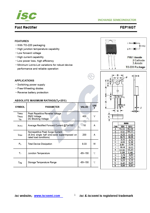 FEP16GT