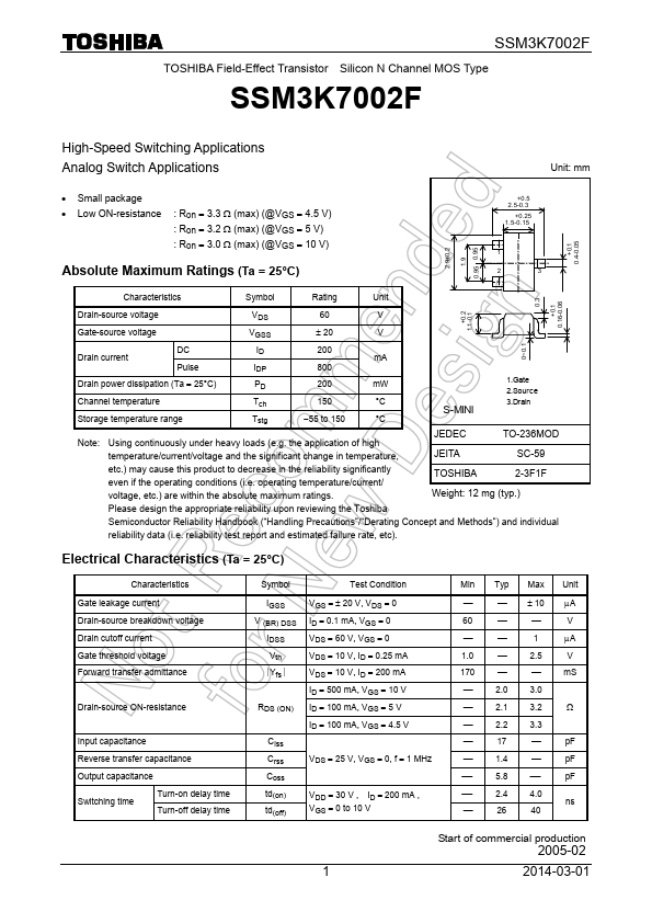 SSM3K7002F