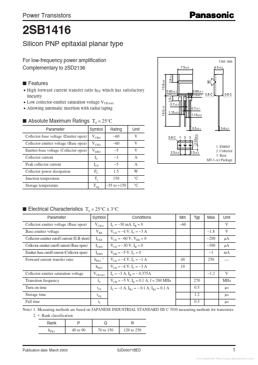 2SB1416