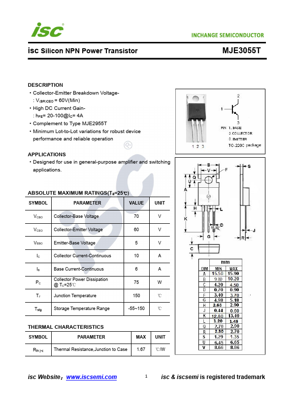 MJE3055T