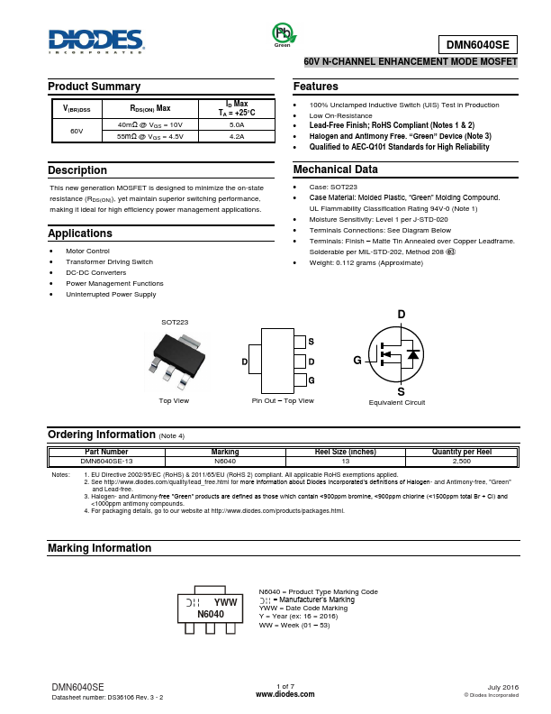 DMN6040SE