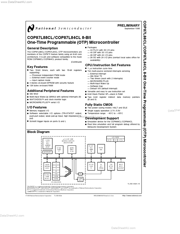 COP87L88CL