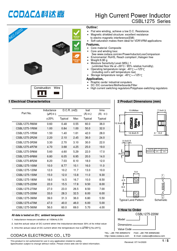 CSBL1275-R60M