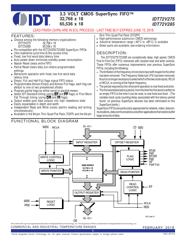 IDT72V275