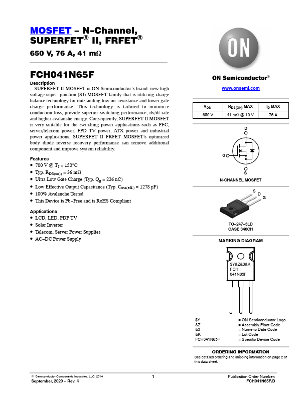 FCH041N65F