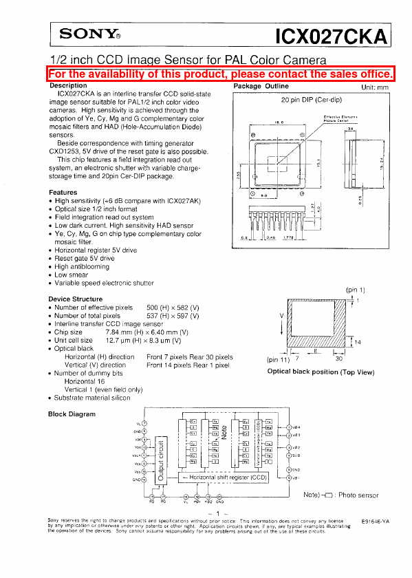 ICX027CKA