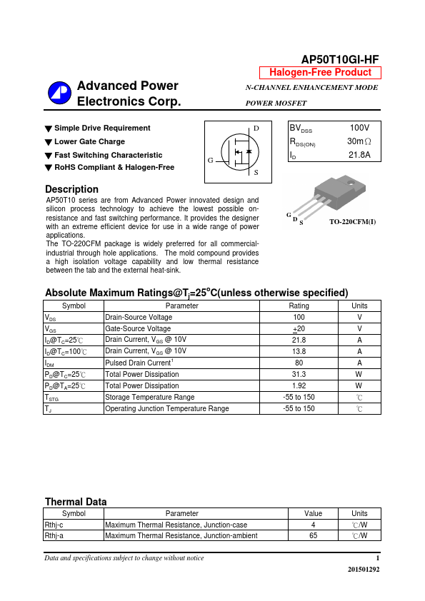 AP50T10GI-HF