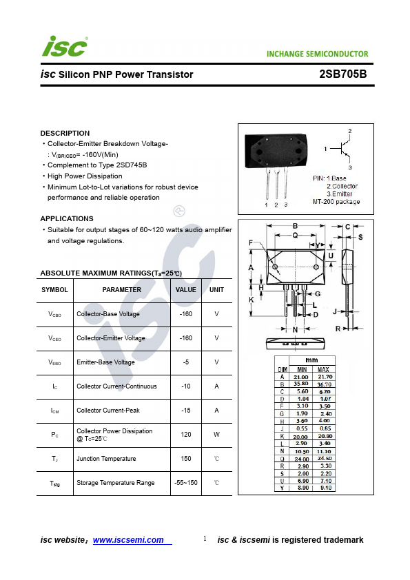 2SB705B